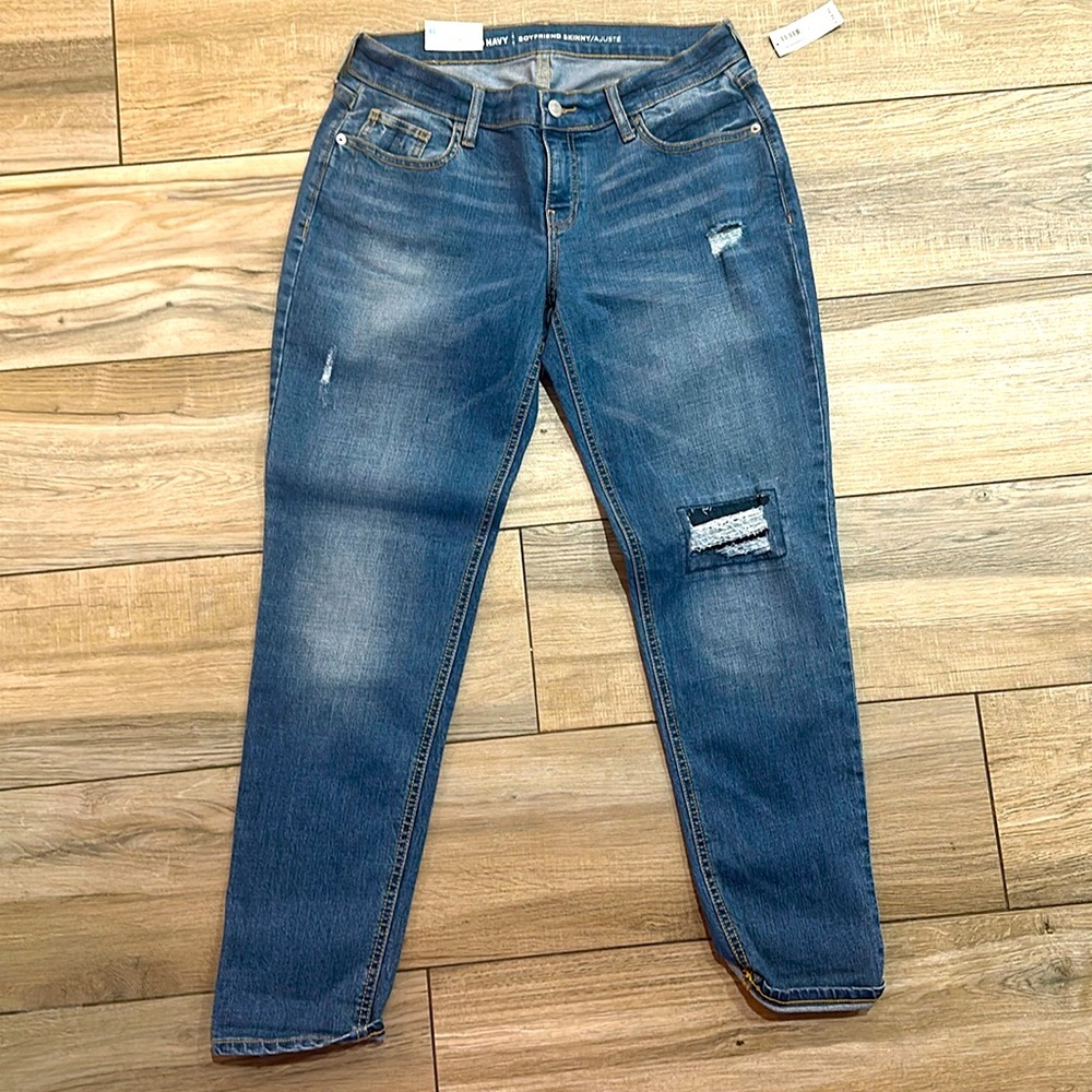 NWT Boyfriend skinny ankle jeans